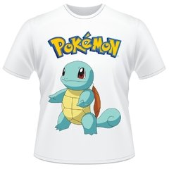 Camiseta Infantil Pokemon Squirtle Anime Desenho Camisa