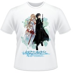 Camiseta Infantil Sword Art Online Kirito Asuna Anime #2