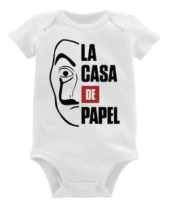 Body Bebê La Casa De Papel Máscara
