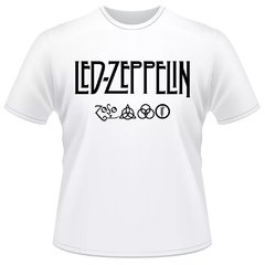 Camiseta Led Zeppelin Símbolos Banda Rock Camisa Cod1