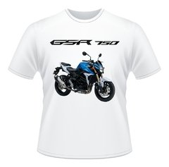 Camiseta Moto Suzuki Gsr 750 Azul Camisa