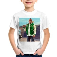 Camiseta Infantil Gta V Franklin