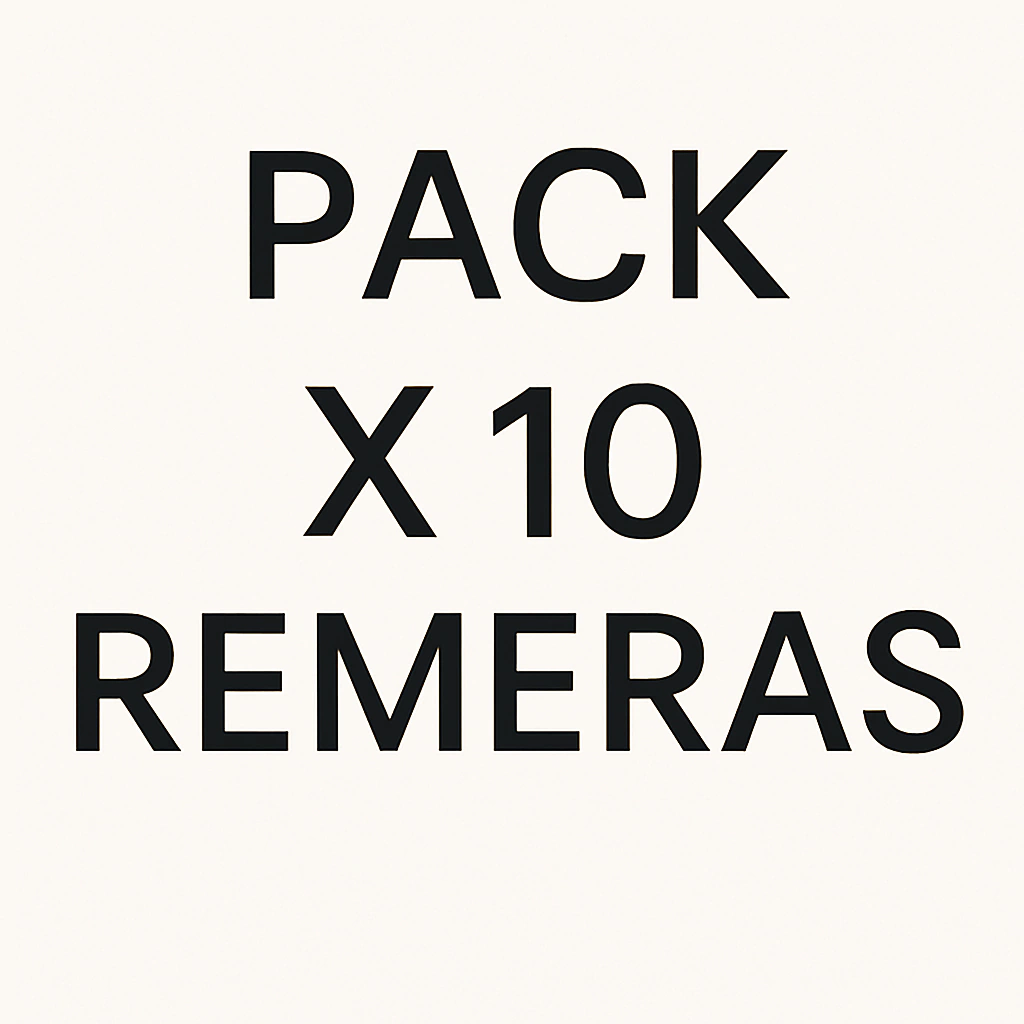 PACK X 10 REMERAS ESTAMPADA SURTIDAS