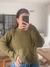 Sweater tejido canelon Verde en internet