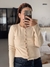 Cardigan bremer natural botones dorados - MemeShowroom