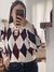 Sweater Chomba Rombos Natural - comprar online