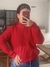 Sweater Media polera Rojo en internet