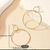 Aros colgante dorado circular - MemeShowroom