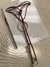 Collar cuero marron plata - comprar online