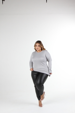 Blusa Canelada Corte Assimétrico - loja online