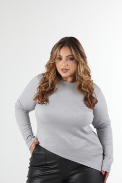 Blusa Canelada Corte Assimétrico - comprar online