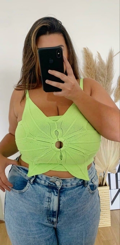 Cropped Flor Tricot Modal Larissa