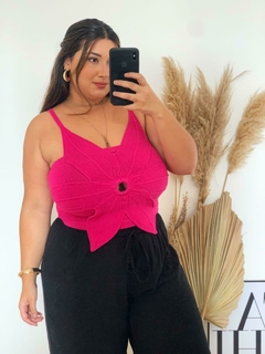 Cropped Flor Tricot Modal Larissa - comprar online
