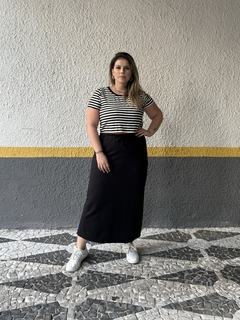 Saia de Moletom Elizabeth - Preto - comprar online