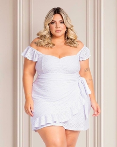 Conjunto Valentina ( Blusa e Short Saia com Babado ) - Branco