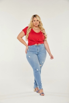 T-Shirt Miranda Básica Gola V - loja online