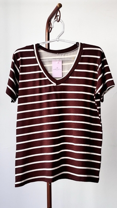 Imagem do T-Shirt Listrada Viscolaycra Bruna