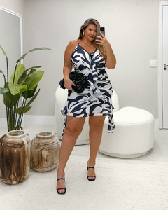 Vestido Crepe Chifon Estela - Animal Print Zebra - comprar online