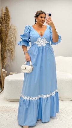Vestido Longo - Azul