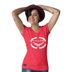 Camiseta Feminina Gola V Cellos Corp Premium W - QESTILOS - Todos os estilos em um só lugar