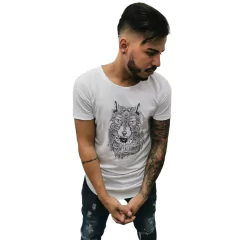 Camiseta Longline Cellos Abstract Wolf Premium