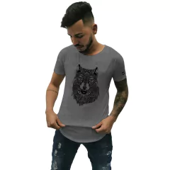 Camiseta Longline Cellos Abstract Wolf Premium - QESTILOS - Todos os estilos em um só lugar