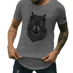 Imagem do Camiseta Longline Cellos Abstract Wolf Premium