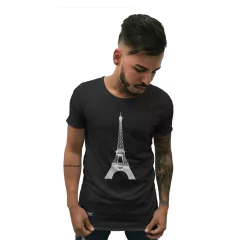 Camiseta Longline Cellos Eifel Tower Premium