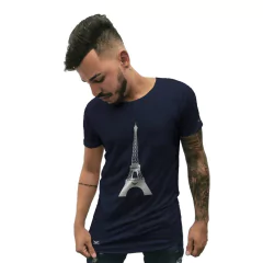 Camiseta Longline Cellos Eifel Tower Premium