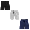 Kit Short Bermuda Tactel Cellos Basic Preto+Branco+Azul Marinho
