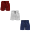Kit Short Bermuda Tactel Cellos Basic Vermelho+Branco+Azul Marinho