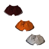 Kit Short Feminino Tactel Cellos Basic Vinho+Laranja+Prata