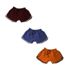 Kit Short Feminino Tactel Cellos Basic Vinho+Azul Marinho+Laranja