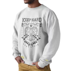 Moletom Crew Neck Ukkan Keep Hard na internet