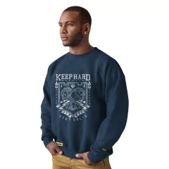 Moletom Crew Neck Ukkan Keep Hard - QESTILOS - Todos os estilos em um só lugar