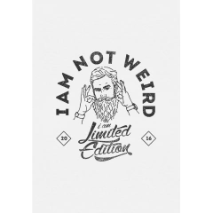 Camiseta Ukkan I'M Not Weird na internet