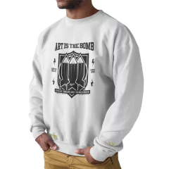 Moletom Crew Neck Ukkan Art Is The Bomb na internet