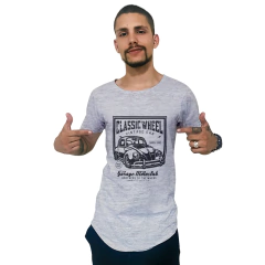 Camiseta Longline Ukkan Classic Wheel