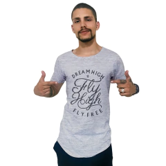 Camiseta Longline Ukkan Fly High