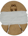 Fio Encerado Polyester Branco