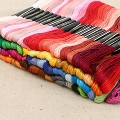 100 Peças Linhas de Meada Diversas Cores - comprar online