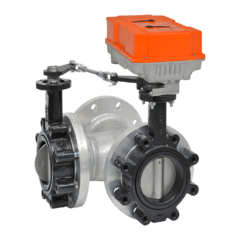 F7125HD+PRBUP-3-T | BELIMO | Válvula de 3 vias borboleta de 5" com Atuador ON/OFF com proteção NEMA 4X - 24 a 240Vac
