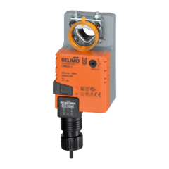 Atuador de damper LMB24-3 da BELIMO, modelo ON/OFF e Floating de 5Nm, com conexão para 24Vac.