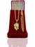 Conjunto Grumet 4mm (70cm) + Pulseira Com Pingente De Brinde Face de Cristo Banhado Ouro 18k