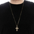 Corrente Veneziana - 72cm Com Pingente De Brinde Cruz Vasada Banhado Ouro 18 k - comprar online
