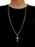Corrente - 2mm ( 70cm) Com Pingente Cruz P Banhado Ouro 18k na internet