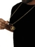 Imagem do Corrente Masculina 2mm Adulto e Infantil + Pulseira Com Pingente São Jorge Banhado ouro 18k