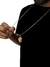 Corrente Masculina 2mm Adulto e Infantil + Pulseira Com Pingente Face de Cristo Banhado ouro 18k