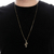 Corrente Veneziana 72 cm Com Pingente De Brinde Cruz Livre Banhado Ouro 18 k - comprar online