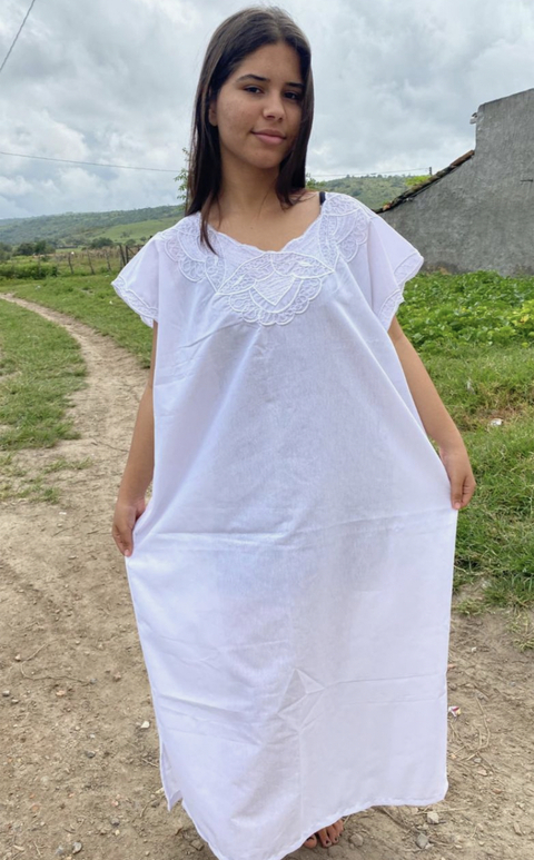 Cafta feminina Bordado Simples